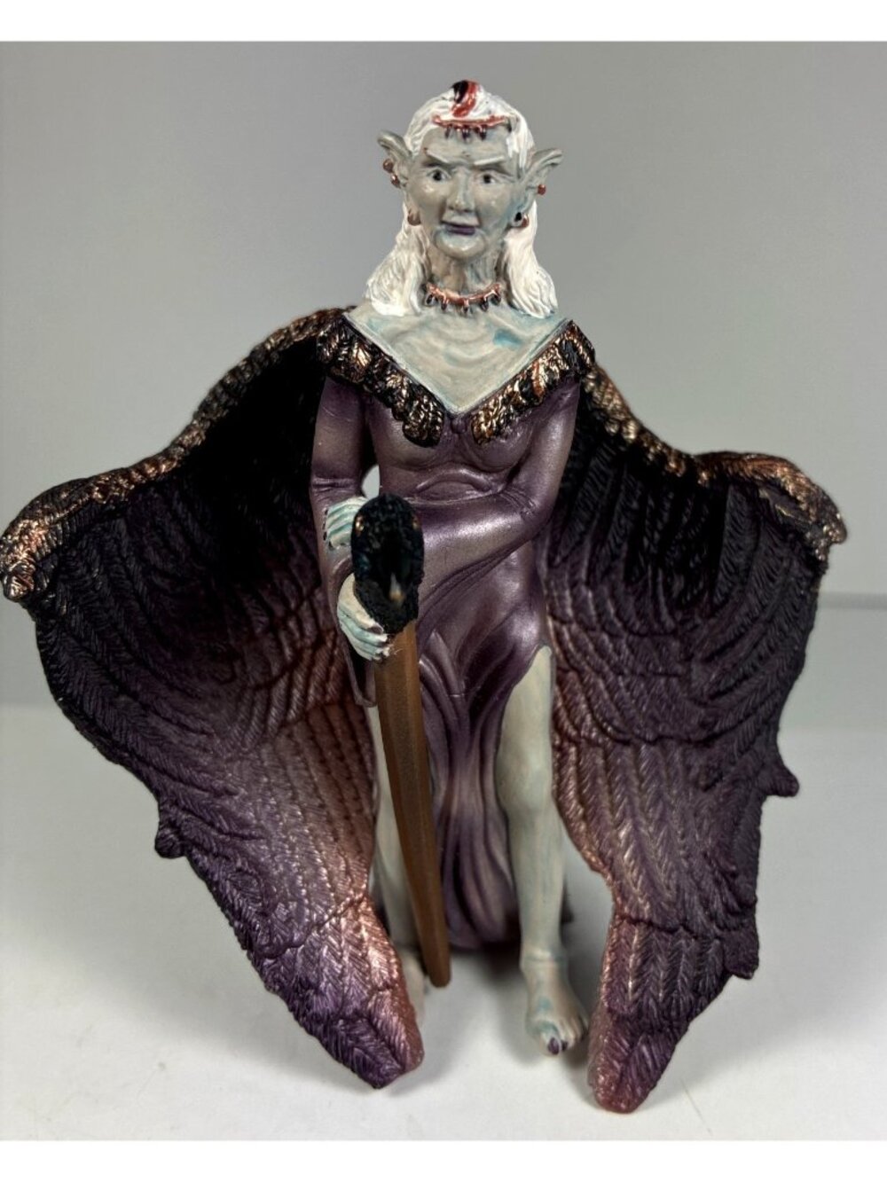 Schleich Bayala Menetea 70411 Shadow Elf Crow Staff Retired